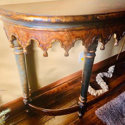 HAND PAINTED ENTRY TABLE 