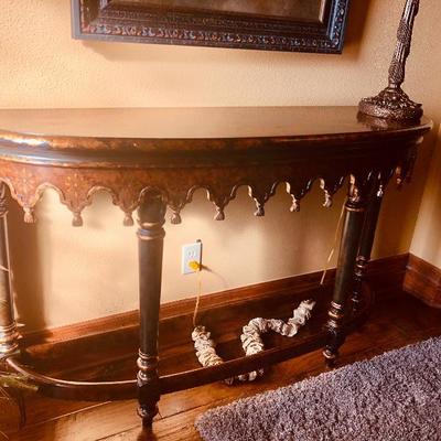 HAND PAINTED ENTRY TABLE 
