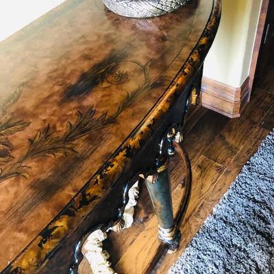 HAND PAINTED ENTRY TABLE 