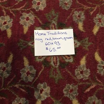 Red Home Traditions Rug 60x93