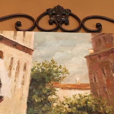 Painted tapestry 
