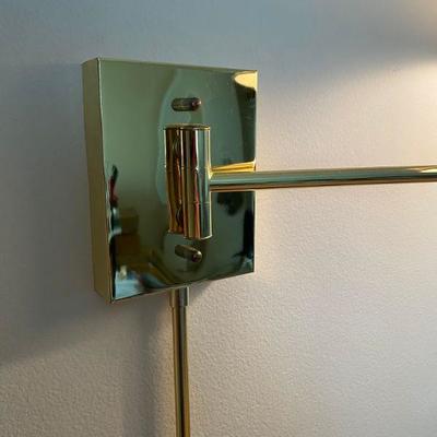 Swivel Arm 3 Way Touch Lamp, wall mount brass sconce 