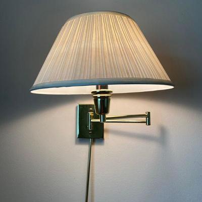 Swivel Arm 3 Way Touch Lamp, wall mount brass sconce 