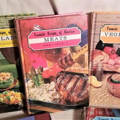 Lot #37  Set of vintage mid-century cookbooks - hardcover