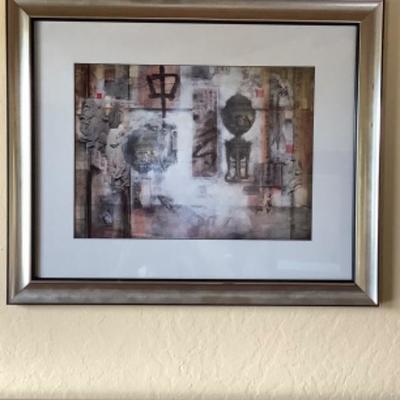 50. Framed Abstract Print