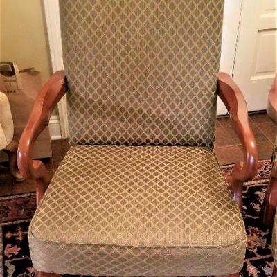 Lot #51  Pair of Matching Armchairs