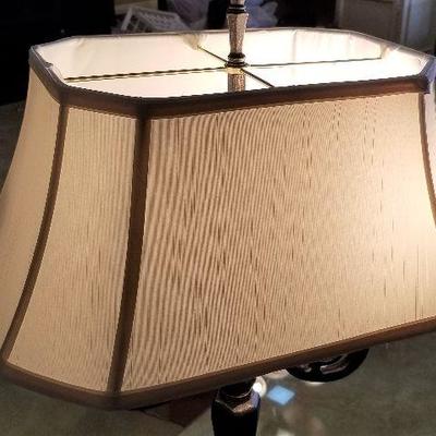 Lot #87  Two Arm Contemporary Table Lamp