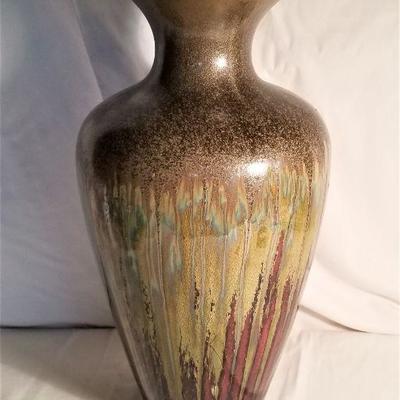 Lot #100  Nice tall contemporary pottery vase