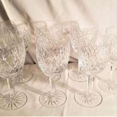 Lot #118  Lot of 7 Waterford Crystal Goblets - no boxes