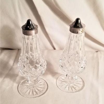 Lot #122 Pair of Waterford Salt and Pepper Shakers