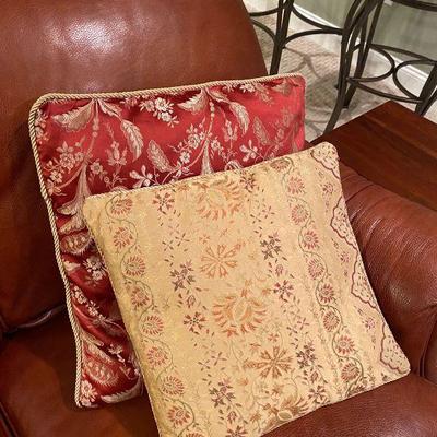 Throw Pillow - Square, red/gold