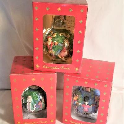Lot #135  Three Boxed Christopher Radko Ornaments - 