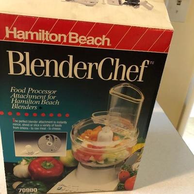 Hamilton Beach Blender chef food processor attachment