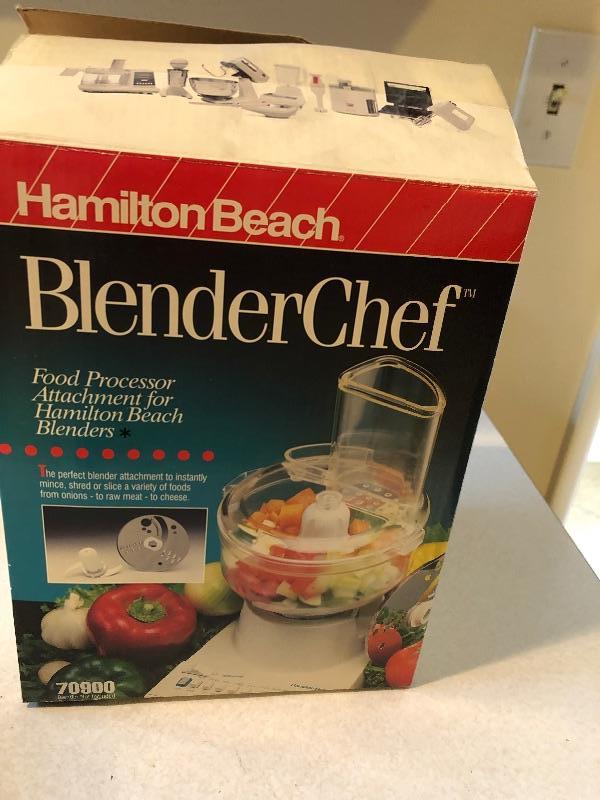 Hamilton Beach Blender chef food processor attachment