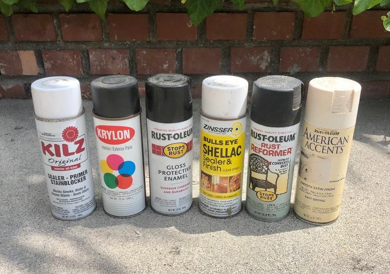 Spray paint lot