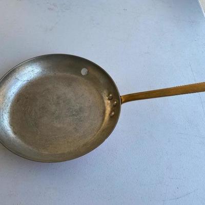 Vintage copper frying pan made in France