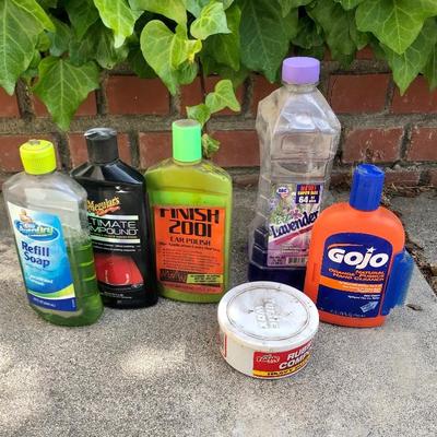 Car wash, wax and cleaning supply lot