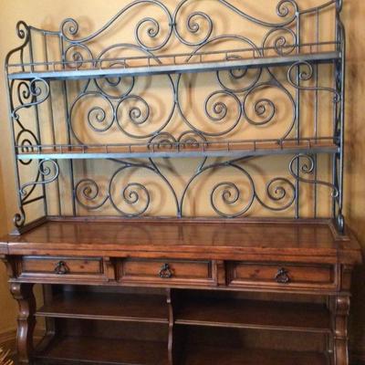 Stunning Iron and Wood Buffet