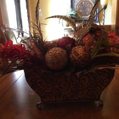 Black and Cream Swirl Planter