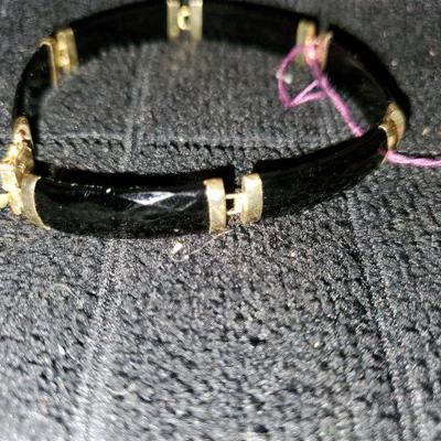 14k and Black Bracelet 