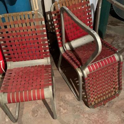 Aluminum chairs  / 1940's