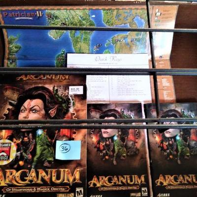 ARGANUM of STEAMWORK & MAGICK OBSCURA PC Computer Game Official Instructional Manuals, MAP, Quick Keys