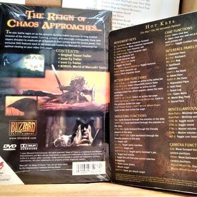 BONUS TRAILER DVD - WARCRAFT Reign of CHAOS BRADYGAMES GAME Manuals, MAPS HOT KEYS, GUIDES PC Computer