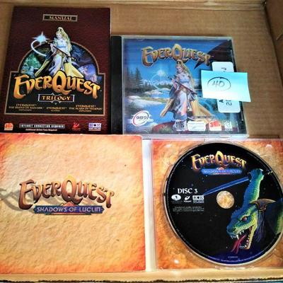 rare EverQuest with 2 Game CD Sets Shadow of Luclin Game 3 CD Set PC Computer Manual 