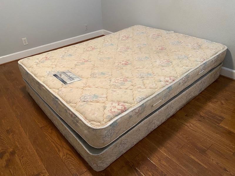 simmons back care five-zone queen mattress pad