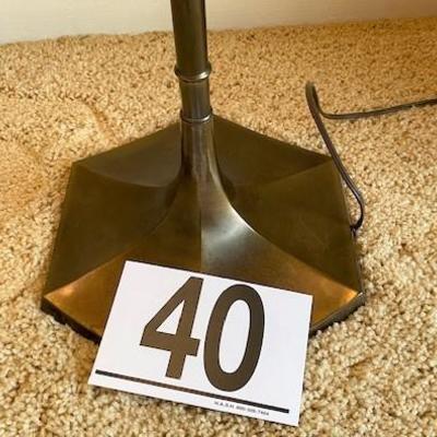 LOT#40: Bamboo Style Brass Floor Lamp