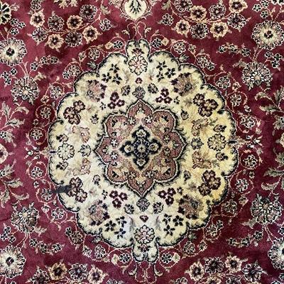 Dark Red and Black Area Rug