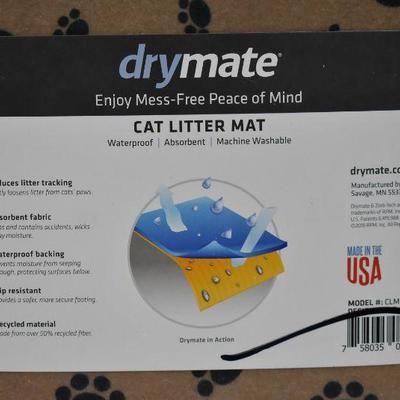 Drymate, Cat Litter Mat, Extra Large, Tan Paw - New