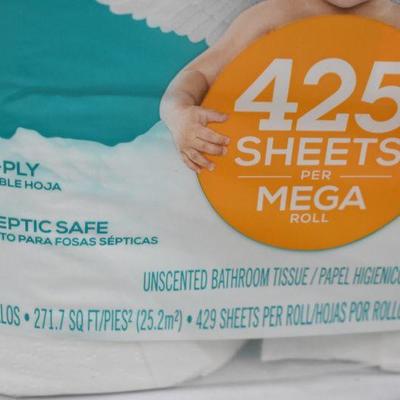 2 packages Angel Soft Toilet Paper, 6 Mega Rolls each - New