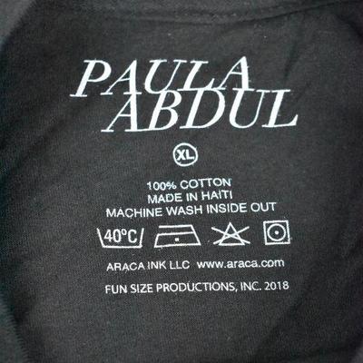 Black T-Shirt Size XL: Paula Abdul 2018 Tour - New