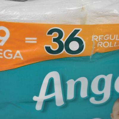 Angel Soft Lavender Toilet Paper, 9 Mega Rolls - New