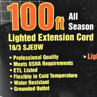 Bayco SL-992 16/3-Gauge All-Season Extension Cord, 100', $63 Retail - New