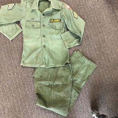 Vintage US Army fatigues, menâ€™s small