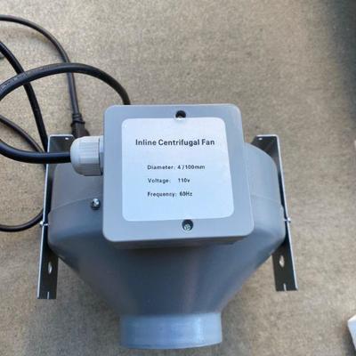 Inline Centrifugal Fan for grow equipment 