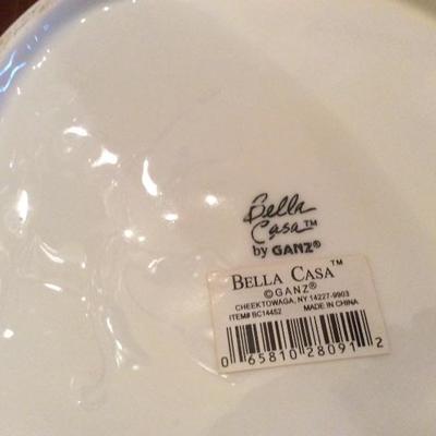 Entire 12 piece set of Bella Casa pottery by Ganz 