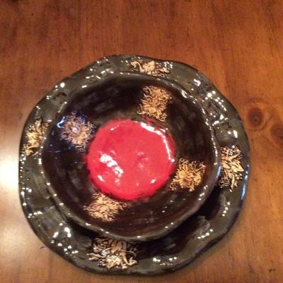 Entire 12 piece set of Bella Casa pottery by Ganz 