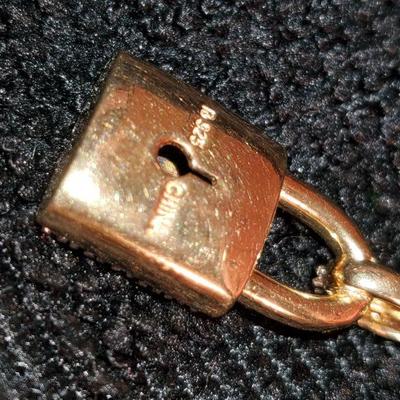 Diamond Lock Necklace