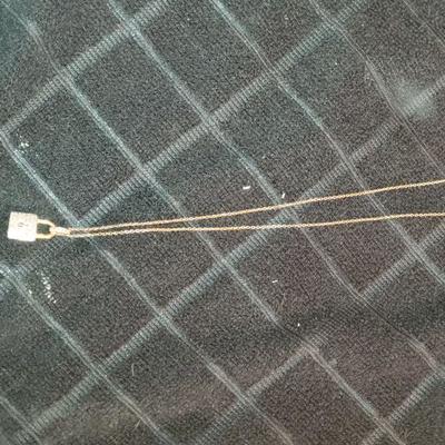 Diamond Lock Necklace