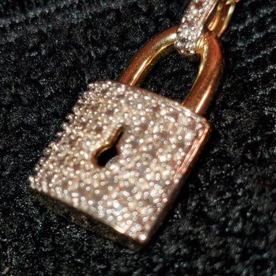 Diamond Lock Necklace