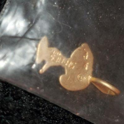 14k Gold Snoopy Pendant 