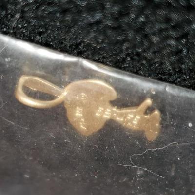 14k Gold Snoopy Pendant 
