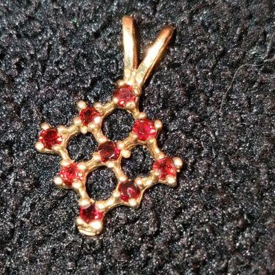 14k Ruby pendant