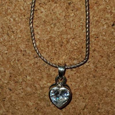 Sterling heart necklace 