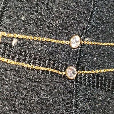 14k Crystal necklace 