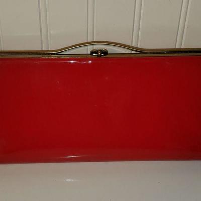 Vintage Red Clutch
