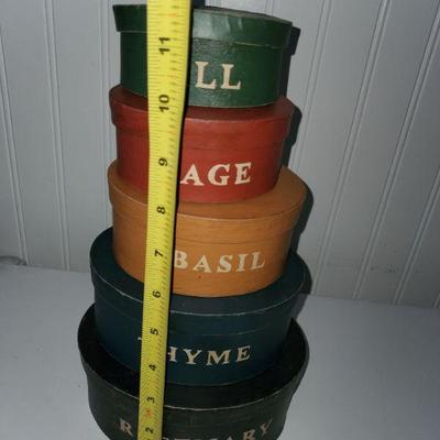 Vintage Spice Boxes